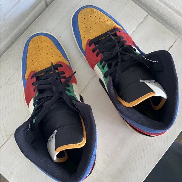 Size 12 - Jordan 1 Mid x Blue The Great Fearless 2019 - Picture 4 of 5